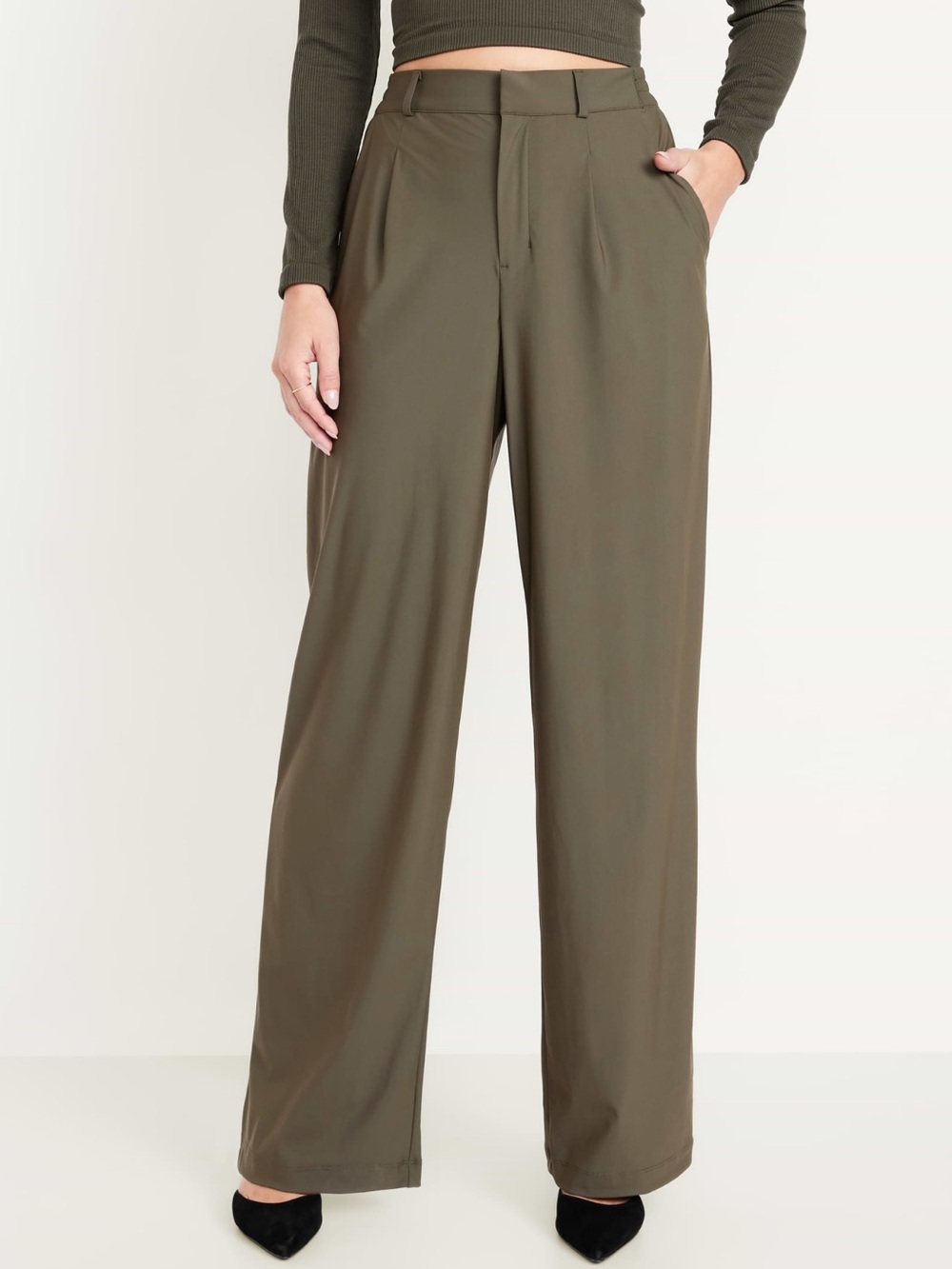 Old Navy High Waisted Sleek Tech Trouser